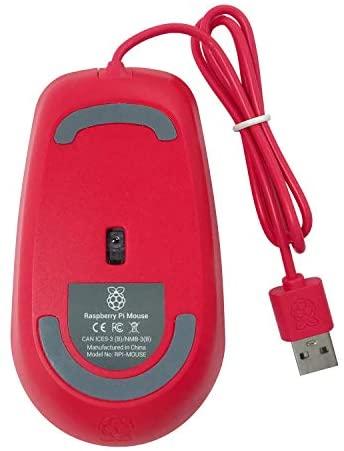 Oficiali Raspberry Pi modelio 4B/3B+/3B/2B pelė, raudonai balta