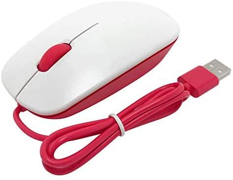 Oficiali Raspberry Pi modelio 4B/3B+/3B/2B pelė, raudonai balta