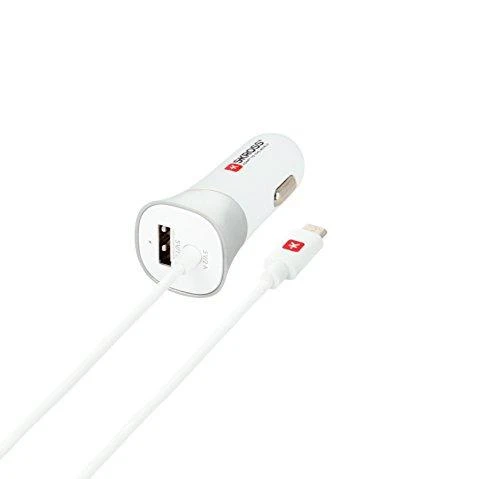 Įkroviklis Skross AUTOMOB. ĮKROVIKLIS ZAPALNICZKA SKROSS 1X USB 1A 12V/24V BALTA + KABELIS MICRO USB