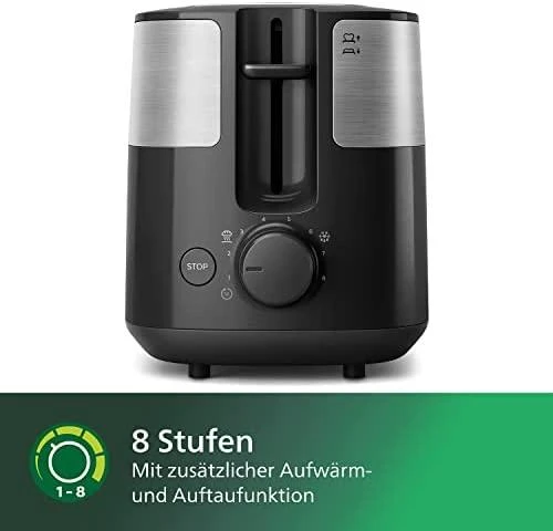 Skrudintuvas Philips Daily Collection Toaster HD2516/90, Juodas