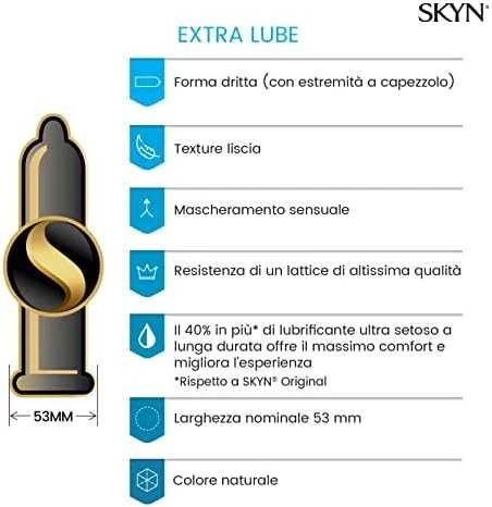 SKYN Extra Lubricated Prezervatyvai be latekso (10 vnt.)