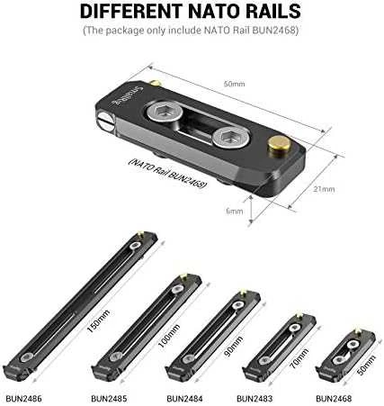 SMALLRIG 2468 LOW PROFILE NATO RAIL 50MM