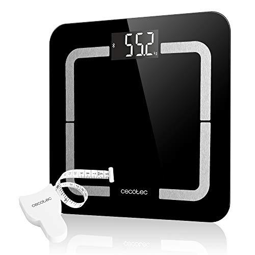 CECOTEC Svarstyklės Surface Precision 95 išmaniosios skaitmeninės vonios svarstyklės didelio tikslumo su jungiamumu ir matavimo juostele
