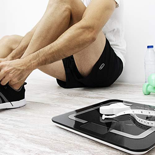 CECOTEC Svarstyklės Surface Precision 95 išmaniosios skaitmeninės vonios svarstyklės didelio tikslumo su jungiamumu ir matavimo juostele