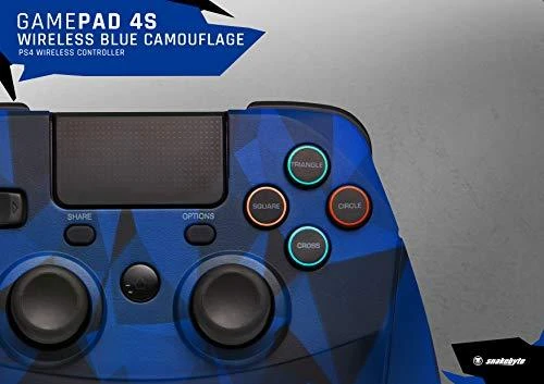 Įvairūs „Snakebyte Playstation“ valdikliai ŽAIDIMAS: PAD 4 S WIRELESS Camouflage Blau (PS4)