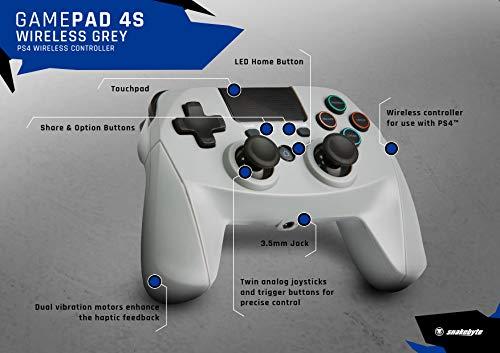 Snakebyte PS4 žaidimų pultelis 4 S (pilkas)