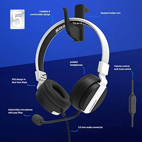 Ausinės Snakebyte Head:Set 5 Balta (GAMSNKSLU0002)