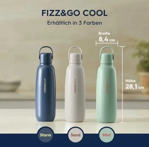 Buteliukas Sodastream Fizz & GO DWS, 0,9 l, Smėlio spalvos
