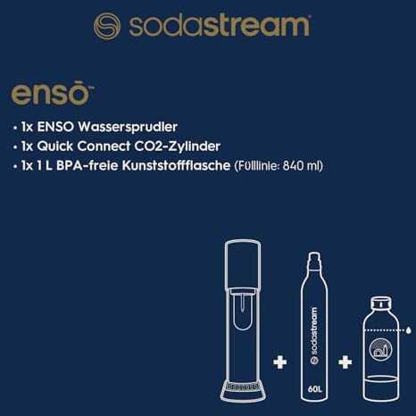 NAUJIENA! Gazuotų gėrimų gaminimo aparatas SodaStream Enso