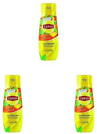 Lipton juodosios šaltosios arbatos, persikų skonio SodaStream sirupas, 440ml