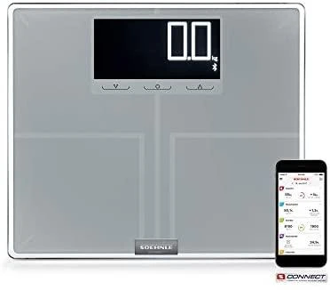 SOH Soehnle Shape Sense Connect 200 Stačiakampis Sidabras Elektroninės vonios svarstyklės