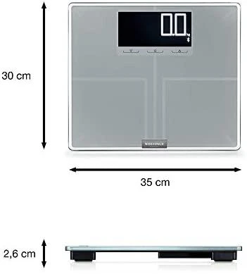 SOH Soehnle Shape Sense Connect 200 Stačiakampis Sidabras Elektroninės vonios svarstyklės