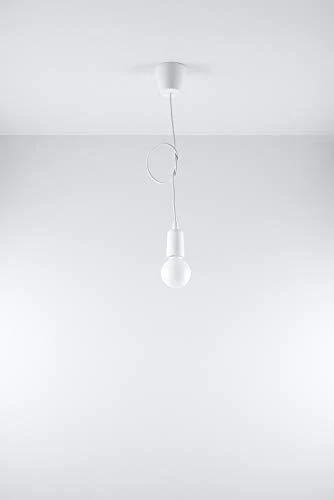 Sollux Lighting Pakabinamas šviestuvas DIEGO 1 baltas