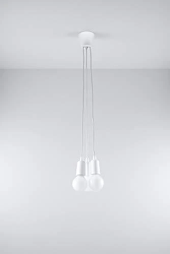 Sollux Lighting Pakabinamas šviestuvas DIEGO 3 baltas