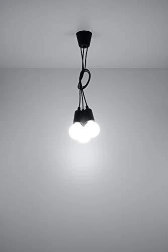 Sollux Lighting Pakabinamas šviestuvas DIEGO 3 juodas