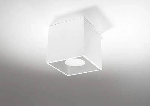 Lubinis šviestuvas Sollux Plafonas QUAD 1 baltas