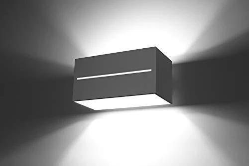 Sollux Lighting Sieninis šviestuvas LOBO MAXI pilkas