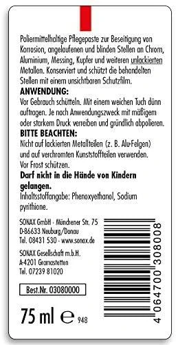 SONAX Chromo ir aliumininio valymo pasta 75ml 308000