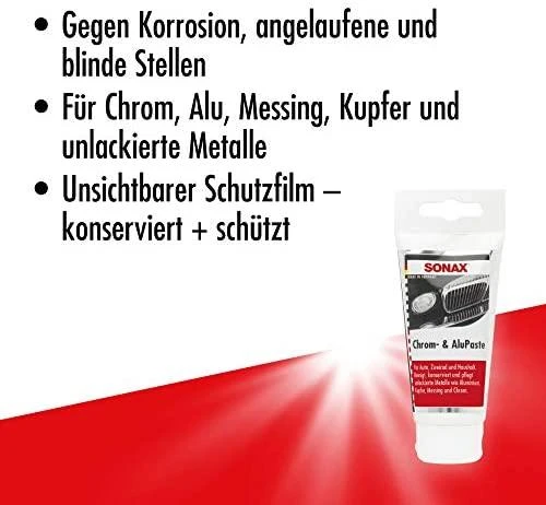 SONAX Chromo ir aliumininio valymo pasta 75ml 308000