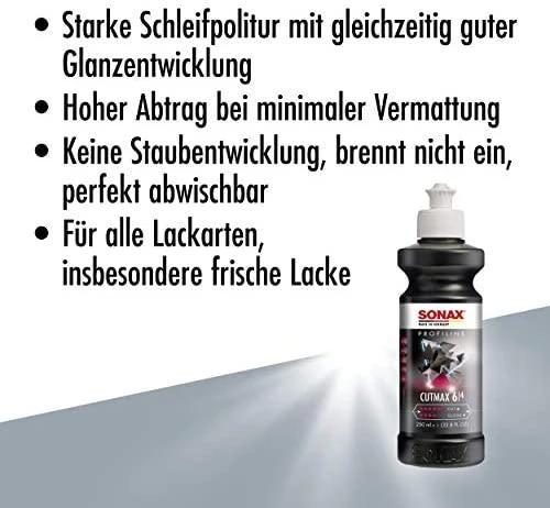 SONAX Poliravimo pasta Profiline CutMax, 250 ml 246141