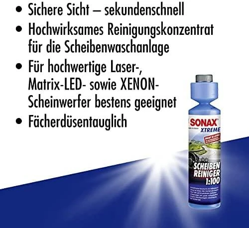 SONAX Vasarinis langų apiplovimo koncentratas Xtreme, 250ml 271141