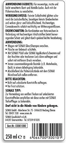 SONAX Universalus polirolis Autopolitur, 250ml 300100