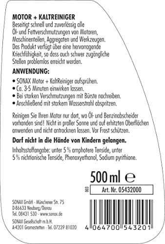 SONAX Variklio valiklis, 500ml 543200