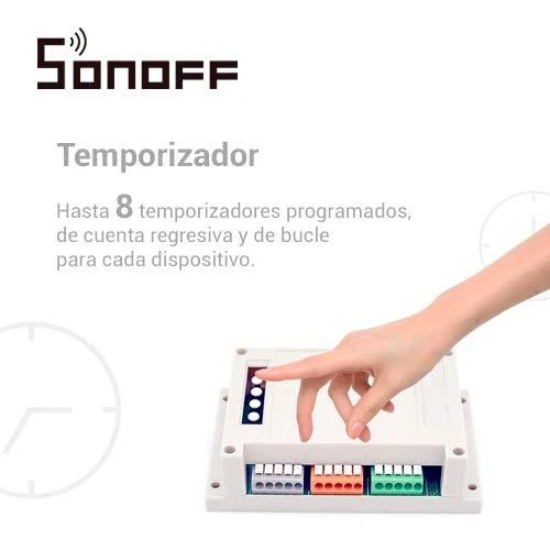 Sonoff 4-kanalų išmani relė valdoma WiFi - 230VAC 2200W