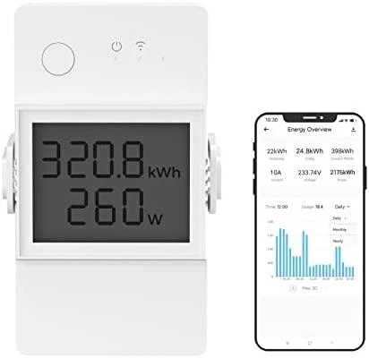 SONOFF POW Elite 20A 1 kanalo relė su elektros sąnaudų matavimu (POWR320D Elite)