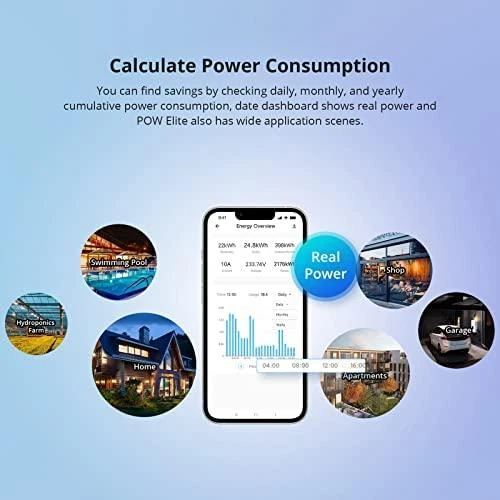SONOFF POW Elite 20A 1 kanalo relė su elektros sąnaudų matavimu (POWR320D Elite)