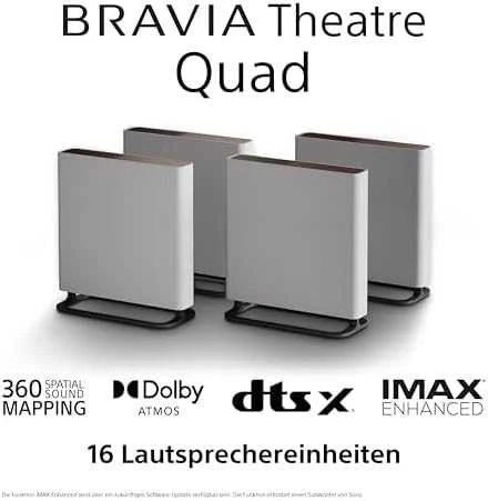 Namų kino sistema Sony | Home Audio System | HT-A9M2 Bravia Theatre Quad | Gray | Bluetooth | Belaidė jungtis