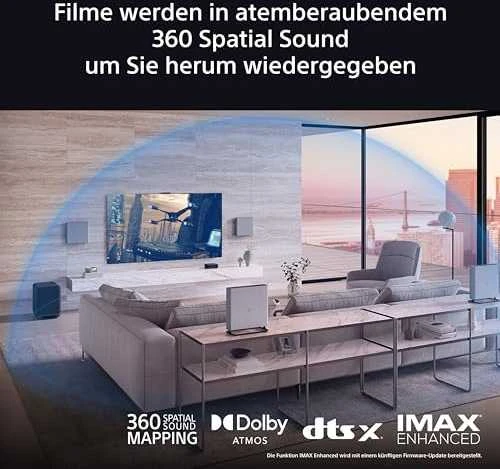 Namų kino sistema Sony | Home Audio System | HT-A9M2 Bravia Theatre Quad | Gray | Bluetooth | Belaidė jungtis