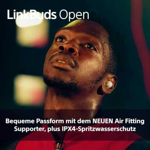 Ausinės Sony LinkBuds Open, Baltos spalvos