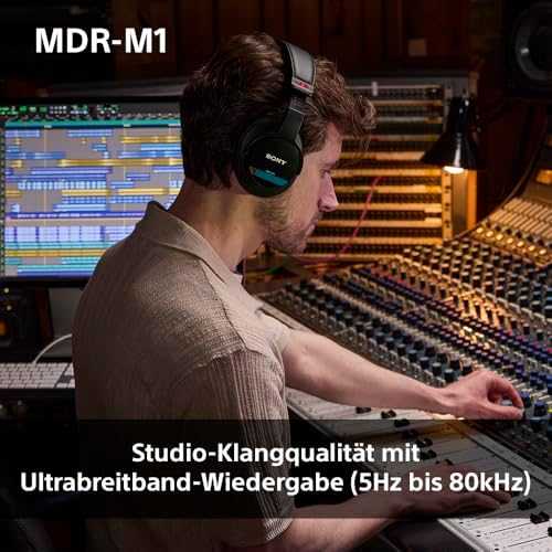 Sony MDR-M1 uždaros studijinės ausinės, Juodos