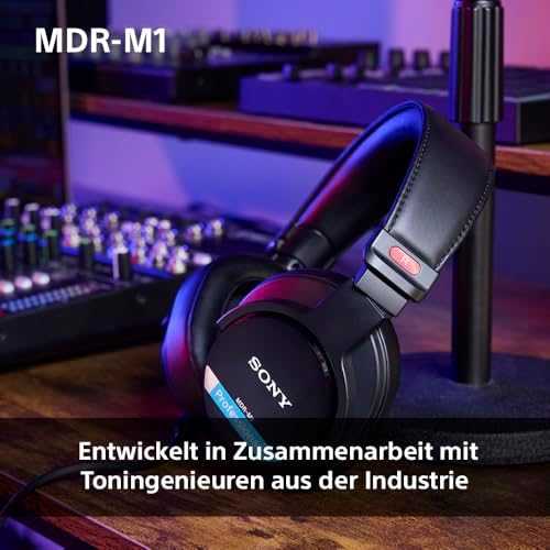 Sony MDR-M1 uždaros studijinės ausinės, Juodos