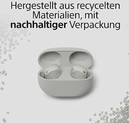 Sony WF-1000XM5 Earbuds Belaidės ausinės, ANC, belaidis įkrovimas, Sidabrinės spalvos