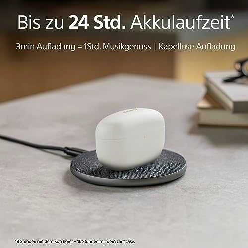 Sony WF-1000XM5 Earbuds Belaidės ausinės, ANC, belaidis įkrovimas, Sidabrinės spalvos