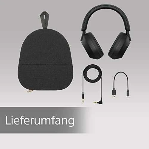 Belaidės ausinės Sony WH-1000XM5 su triukšmo slopinimo technologija, Juodos