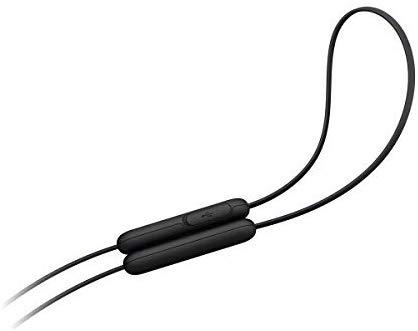 Belaidės į ausį įdedamos ausinės Sony WI-C200B, juodos
