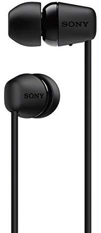 Belaidės į ausį įdedamos ausinės Sony WI-C200B, juodos