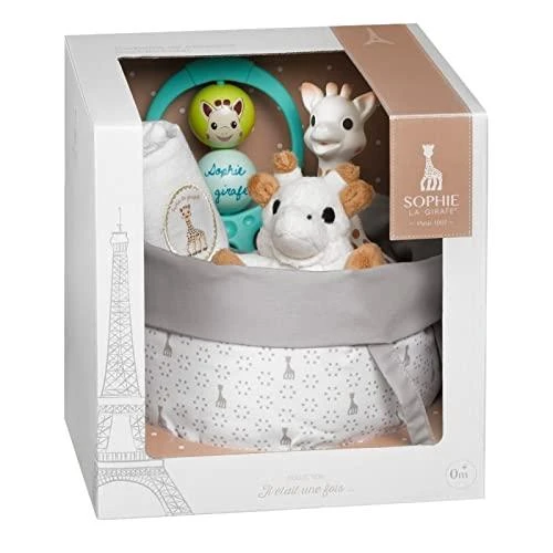 VULLI Sophie la girafe krepšelis su dovanomis naujagimiui 0m+ 516359