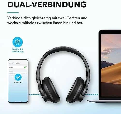 Ausinės Anker Soundcore Q20i, Juodos