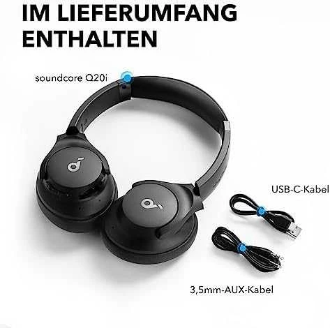 Ausinės Anker Soundcore Q20i, Juodos