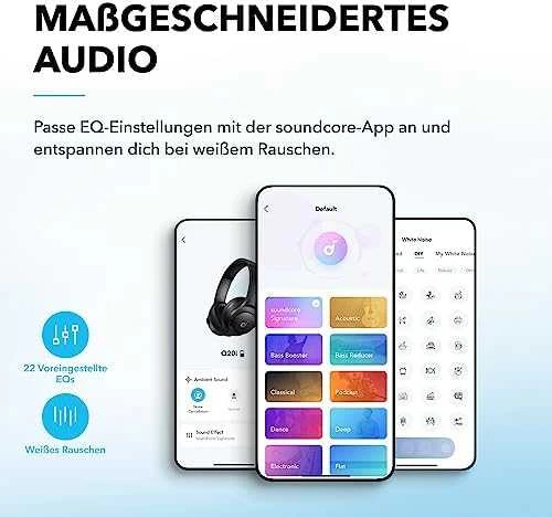 Ausinės Anker Soundcore Q20i, Juodos