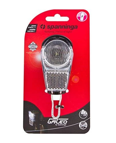 SPANNINGA GALEO XB 4 LUX priekinis žibintas + baterijos (SNG-H058118)