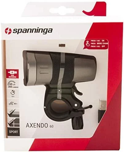 SPANNINGA Swingo XDO priekinis žibintas 10 liuksų / 50 liumenų dinamo chromui (SNG-H070309)