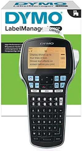 Spausdintuvas Dymo DYMO LabelManager 420P 6/9/12/19 mm D1 juostos ABC JK/HK