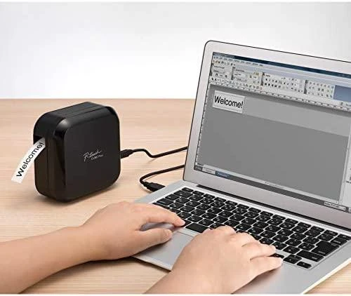 BROTHER PT-P710BT CUBE PLUS, LABEL THERMO Spausdintuvas PORTABLE, USB, BT (Juodas)