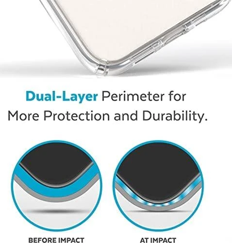 Speck Presidio Perfect-Clear + MagSafe - dėklas skirtas Apple iPhone 15 Plus / 14 Plus su MICROBAN coating Clear