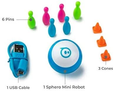 „Sphero Mini“ robotas kamuolys – robotas Mėlyna/ baltas, plastikinis, ne